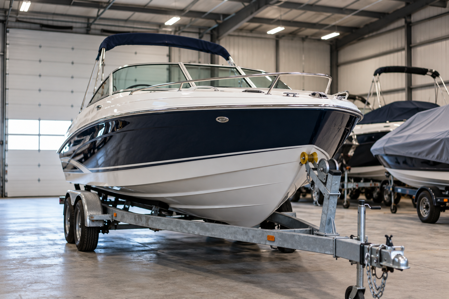 winterized boat plumbing antifreeze in leamington storage facility